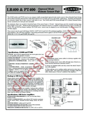 PT400 datasheet  